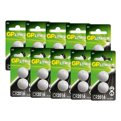 Bateria CR2016 GP Lithium (20 szt.)