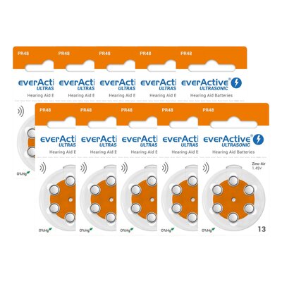 Baterie PR48 EVERACTIVE Ultrasonic 13 (60 szt.)