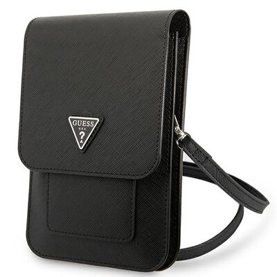 Torba GUESS Saffiano Triangle Czarny