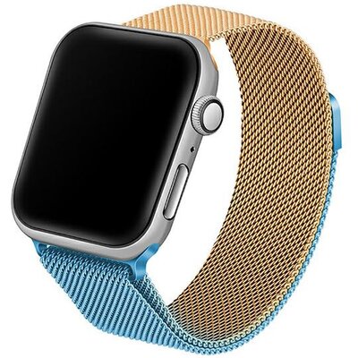 Pasek BELINE Steel do Apple Watch do koperty 38/40/41mm Niebiesko-złoty