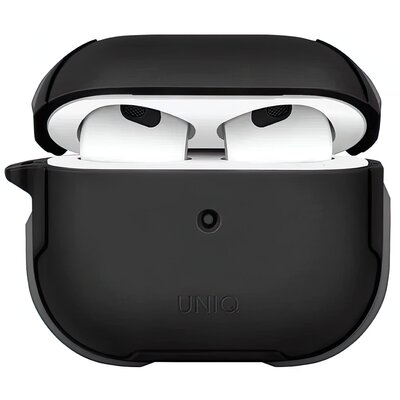 Etui na słuchawki UNIQ Valencia do Apple AirPods 3 Czarny