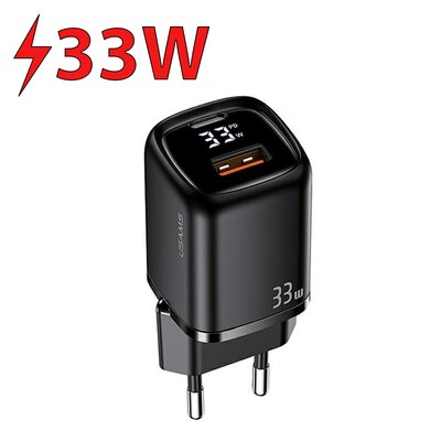 Ładowarka sieciowa USAMS T46 US-CC152 33W Fast Charging Czarny
