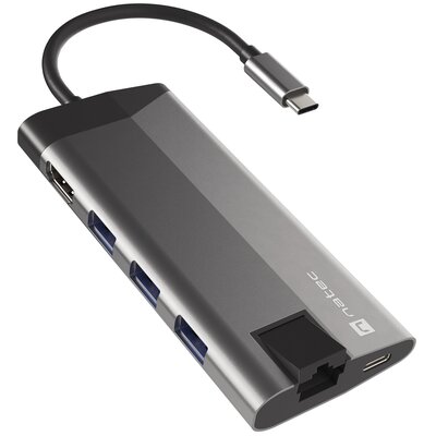 Hub NATEC Fowler Plus 8w1 USB Typu C, Pasywny