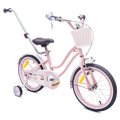 Rower dziecięcy SUN BABY Heart Bike 16 cali dla dziewczynki Różowy 2023