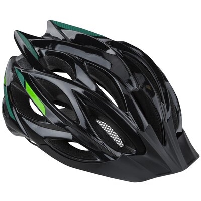 Фото - Шолом велосипедний Kellys Kask rowerowy  Dynamic 019 Czarno-zielony MTB  Dynamic (rozmiar S/M)