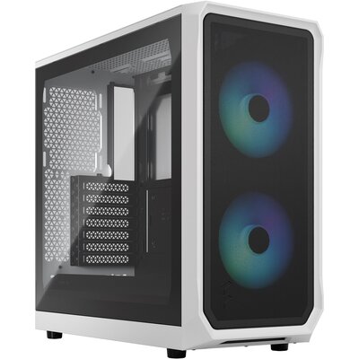 Obudowa FRACTAL DESIGN Focus 2 RGB TG Clear Tint Biały