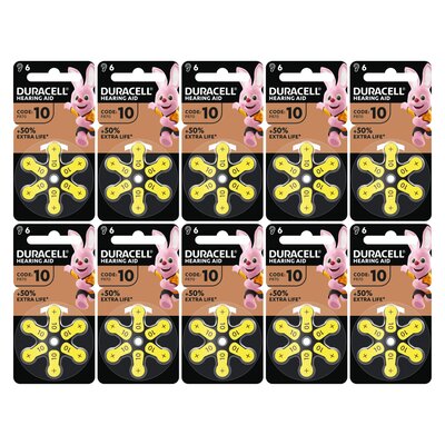 Baterie 10 DURACELL Hearing Aid (60 szt.)