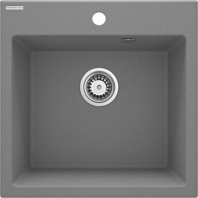 Zlewozmywak jednokomorowy DEANTE Evora ZQJ S103 Szary metalik 50x50