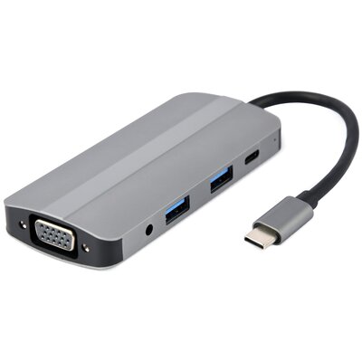 Hub GEMBIRD A-CM-COMBO8-02 USB Typu C, Pasywny