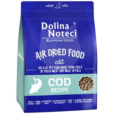 Karma dla kota suszona DOLINA NOTECI Superfood z dorsza 1 kg