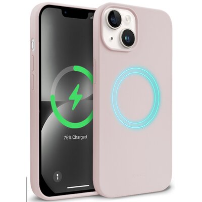 Etui CRONG Color Cover Magnetic MagSafe do Apple iPhone 13/14 Piaskowy róż