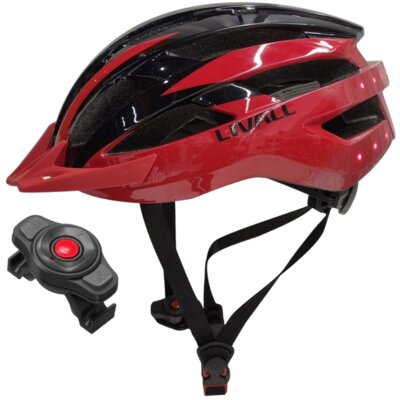 Kask rowerowy LIVALL MT1 Neo Czerwony MTB z lampką (rozmiar M)