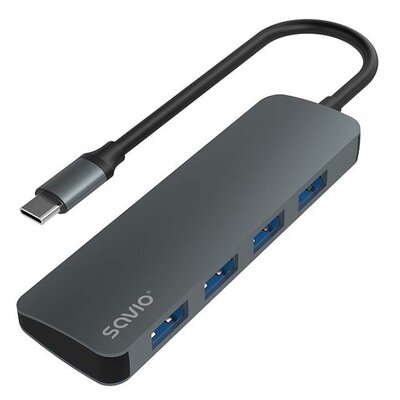 Hub SAVIO AK-54 USB Typu C, Pasywny