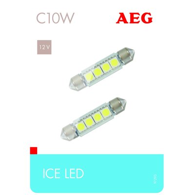 Żarówka samochodowa AEG C10W SV 8.5 (2 szt.)