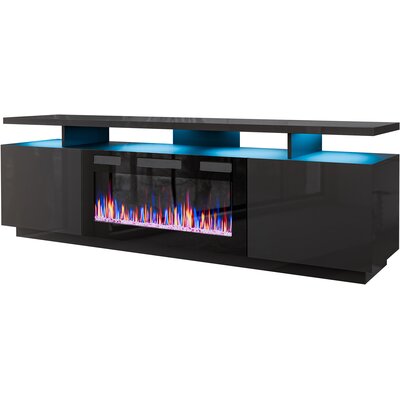 Szafka RTV CAMA MEBLE Eva Grafitowy