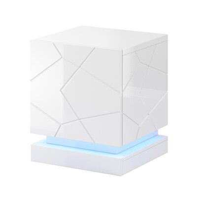 Szafka nocna CAMA MEBLE QIU Biały (2 szt.)