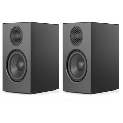 Aktywne, Podstawkowe kolumny głośnikowe AUDIO PRO A28 Czarne (2 szt.), Bluetooth, Wi-Fi, AirPlay2, HDMI ARC, Tidal, Spotify