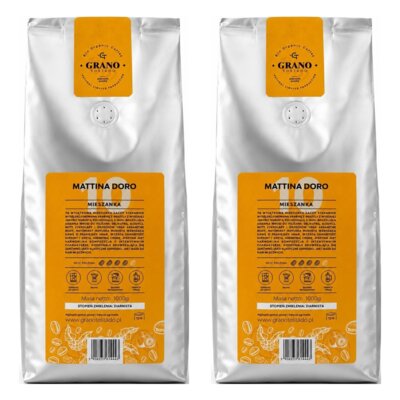 Kawa ziarnista GRANO TOSTADO Mattina Doro 2 x 1 kg