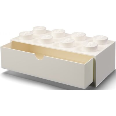 Pojemnik na LEGO z szufladką Brick 8 Biały 40211735