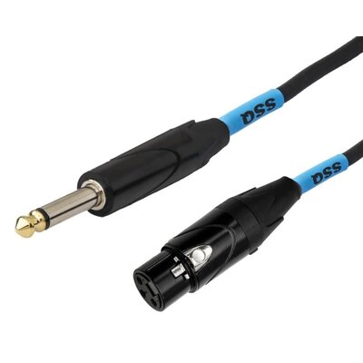 Kabel SSQ XZJM5 Jack Mono - XLR żeński 5 m