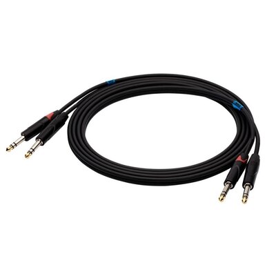 Kabel SSQ JSJS1 2 x Jack stereo 6.3 mm - 2 x Jack stereo 6.3 mm 1 m