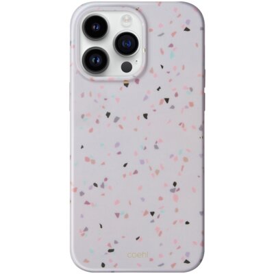 Etui UNIQ Coehl Terrazzo do Apple iPhone 14 Pro Max Piaskowy