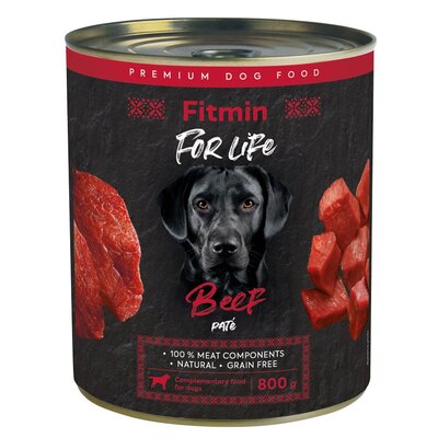 Karma dla psa FITMIN For Life Wołowina 800 g