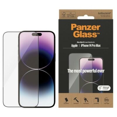 Szkło hartowane PANZERGLASS Ultra-Wide Fit AntiBacterial do Apple iPhone 14 Pro Max