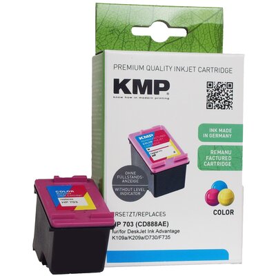 Tusz KMP do HP 703 CD888AE Kolorowy 12 ml 0703,703K