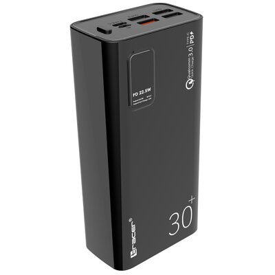 Powerbank TRACER Modi 30000 mAh QC3.0 + PD + SCP 22.5 Czarny