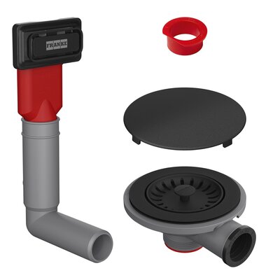 Zestaw odpływowy FRANKE 112.0658.444 Czarny mat