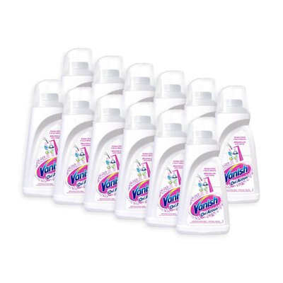 Odplamiacz do prania VANISH Oxi Action Biały 12 x 1000 ml
