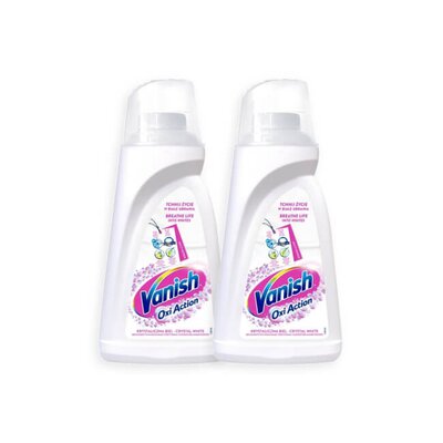 Odplamiacz do prania VANISH Oxi Action Biały 2 x 1000 ml