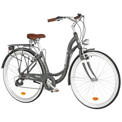 Rower miejski INDIANA Moena A7ZP 28 cali Deli damski Szary