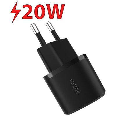 Ładowarka sieciowa TECH-PROTECT C20W Mini PD20W/QC3.0 Czarny