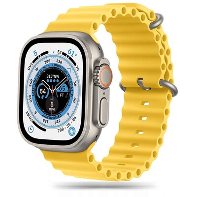 Pasek TECH-PROTECT IconBand Pro do Apple Watch 8/9/10/11/SE z serii 1/2/3/ULTRA z serii 1/2/3 (44/45/46/49 mm) Żółty