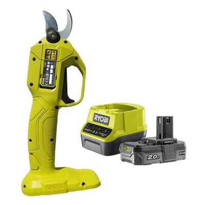 Sekator akumulatorowy RYOBI RY18SCA-0 + Akumulator RYOBI ONE+ RC18120-120 2Ah 18V + ładowarka