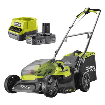 Kosiarka akumulatorowa RYOBI RY18LMX37A-0 + Akumulator RYOBI ONE+ RC18120-120 2Ah 18V + ładowarka