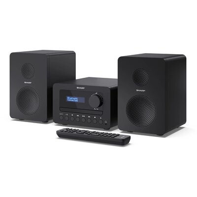 Wieża SHARP XL-B520D BK Czarna, Odtw.CD/-R/-RW/MP3, BT, Tuner FM/DAB+, wejście AUX, Wbudowany Equalizer