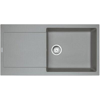 Zlewozmywak jednokomorowy z ociekaczem FRANKE Maris MRG 611-97 XL 114.0675.975 Kamienny szary 50x97