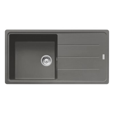 Zlewozmywak jednokomorowy z ociekaczem FRANKE Basis BFG 611-97 114.0676.288 Kamienny szary 50x97