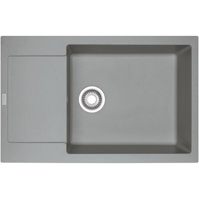 Zlewozmywak jednokomorowy z ociekaczem FRANKE Maris MRG 611-78 114.0675.982 Kamienny szary 50x78