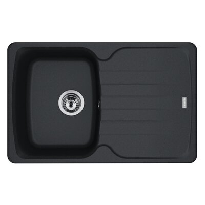 Zlewozmywak jednokomorowy z ociekaczem FRANKE Antea AZG 611-78 114.0676.249 Onyx 50x78