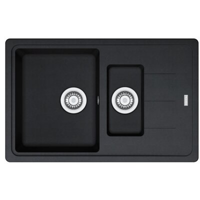 Zlewozmywak jednokomorowy z ociekaczem FRANKE Basis BFG 651-78 114.0676.282 Onyx 50x78
