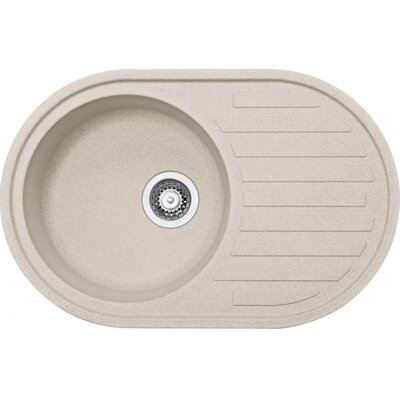 Zlewozmywak jednokomorowy z ociekaczem FRANKE Ronda ROG 611-77 114.0676.329 Orzechowy 50x77