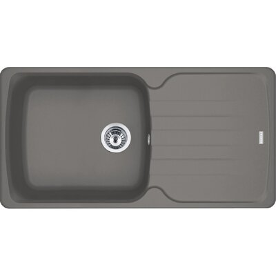 Zlewozmywak jednokomorowy z ociekaczem FRANKE Antea AZG 611-97 XL 114.0676.240 Kamienny szary 50x97