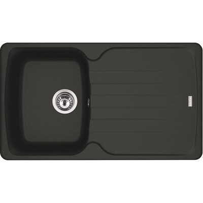 Zlewozmywak jednokomorowy z ociekaczem FRANKE Antea AZG 611-86 114.0676.244 Onyx 50x86
