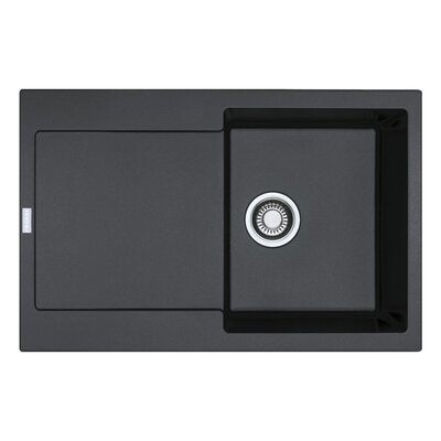 Zlewozmywak jednokomorowy z ociekaczem FRANKE Maris MRG 611-78 114.0676.022 Onyx 50x78