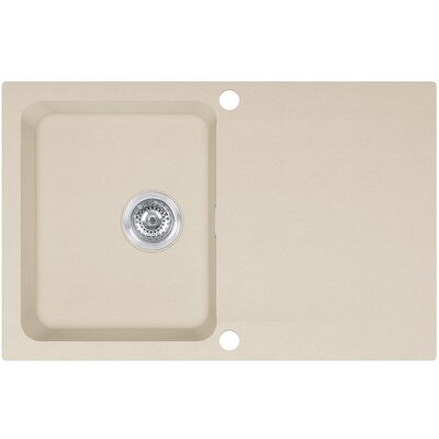 Zlewozmywak jednokomorowy z ociekaczem FRANKE Orion OID 611-78 143.0671.556 Beżowy 50x78