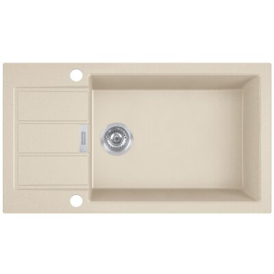 Zlewozmywak jednokomorowy z ociekaczem FRANKE Sirius 2.0 Slim S2D 611-78 XL 143.0671.691 Beżowy 43.5x78